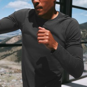 ALO Vapor Crewneck Long Sleeve - Anthracite
