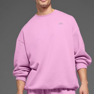 Accolade Crew Neck Pullover - Candy Heart Pink