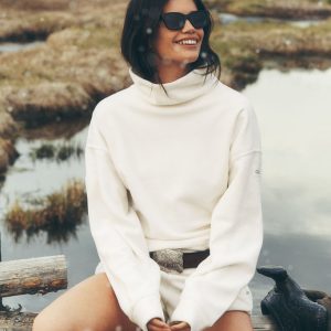 Polar Fleece Hazy Pullover - Ivory